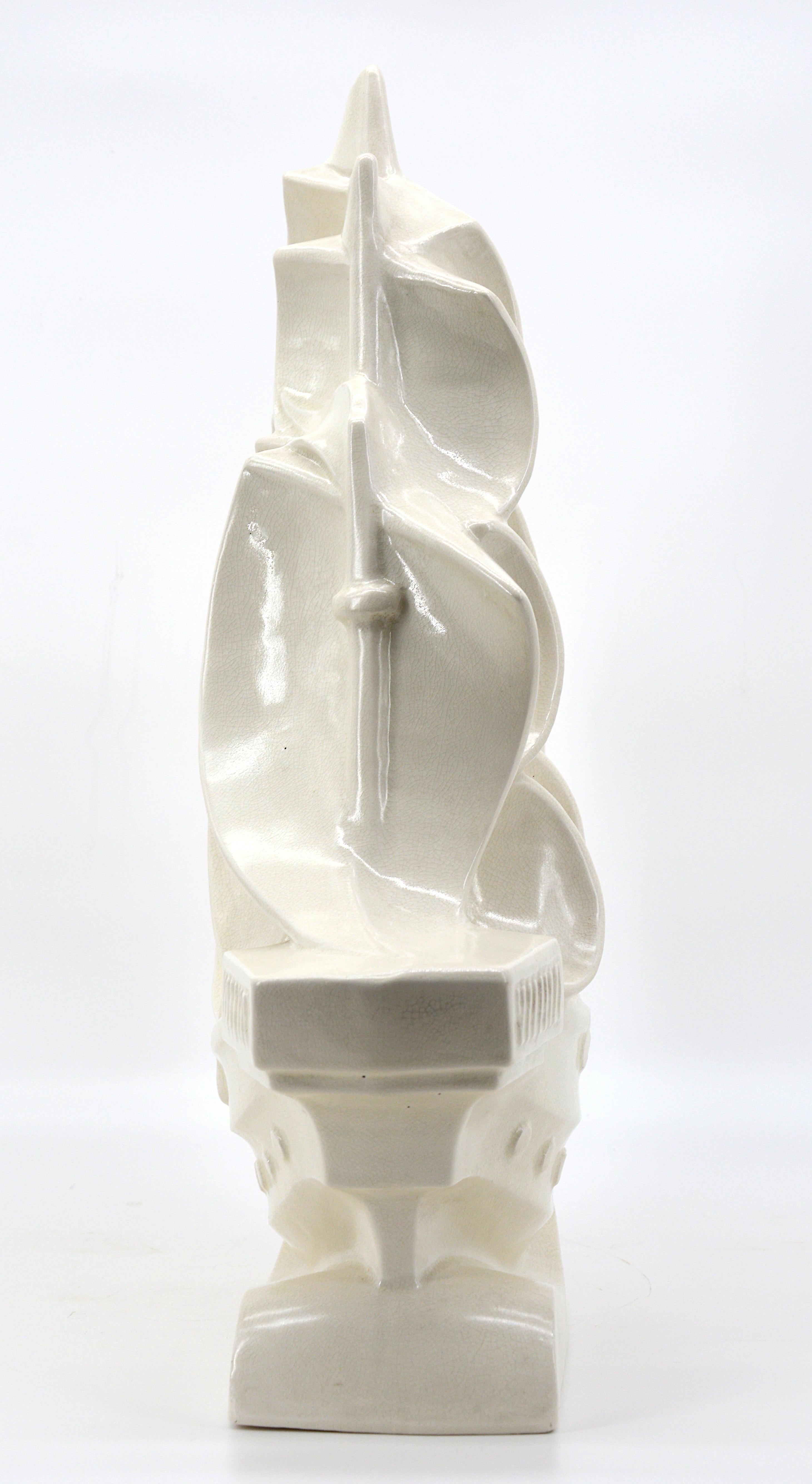 Crackle Glaze Keramik-Skulptur 