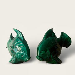 LEJAN Paire de poissons nageurs circa 1930