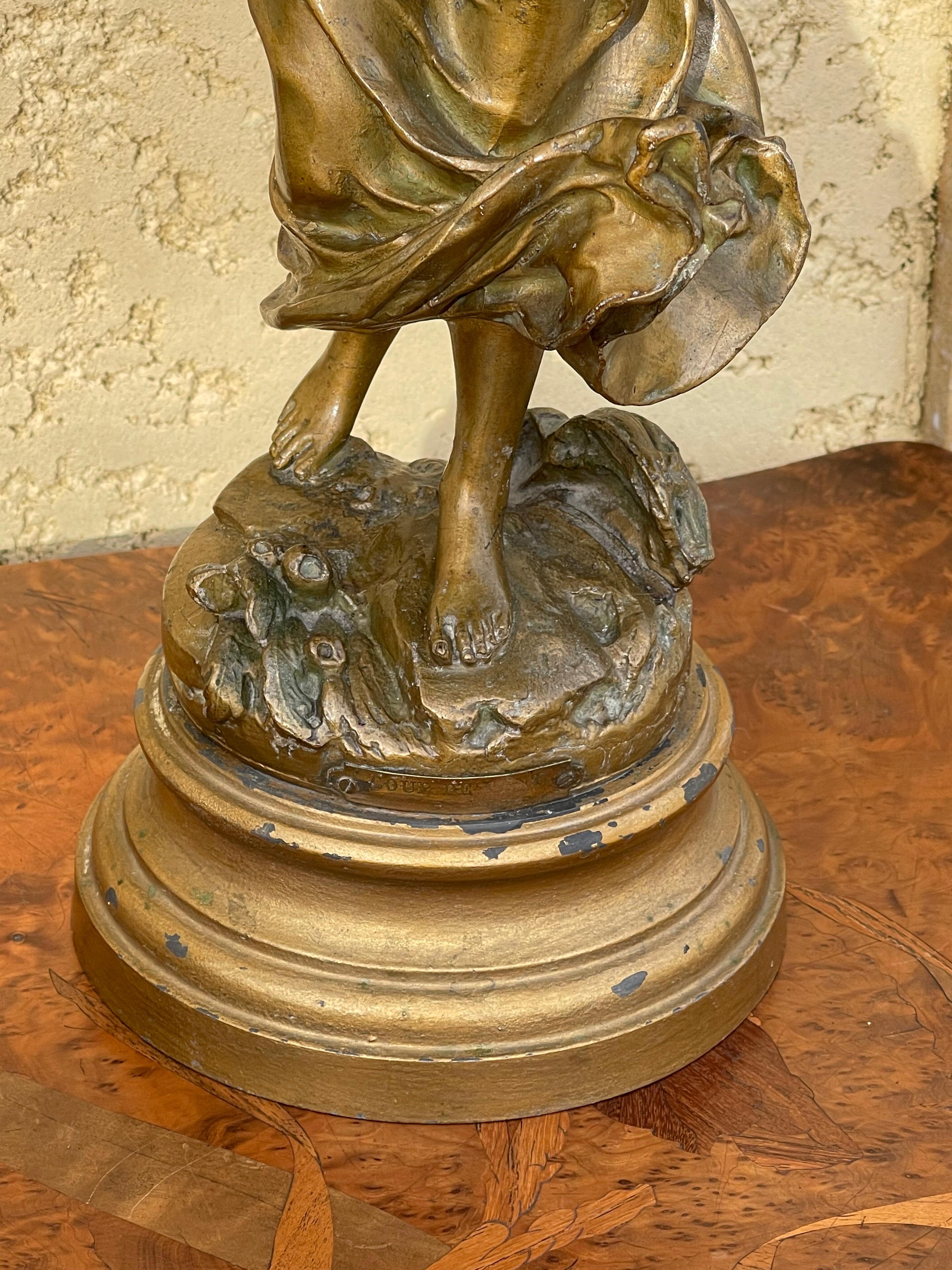 Lejeune - Coppia di statuette, Il fulmine e il colpo di vento in vendita 6