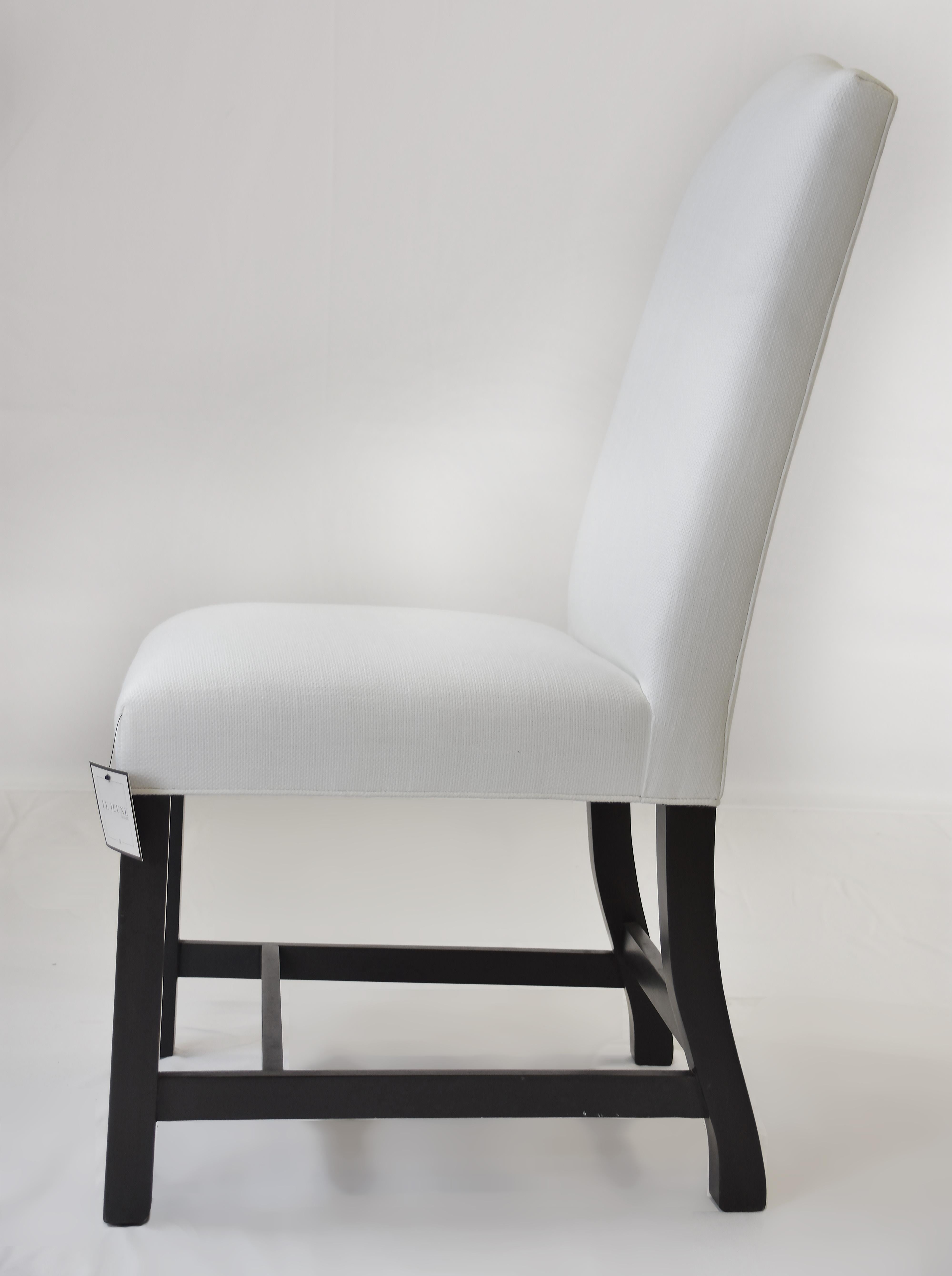 American Le Jeune Upholstery Hampshire Armless Dining Side Chair DC1.923 Showroom Model For Sale