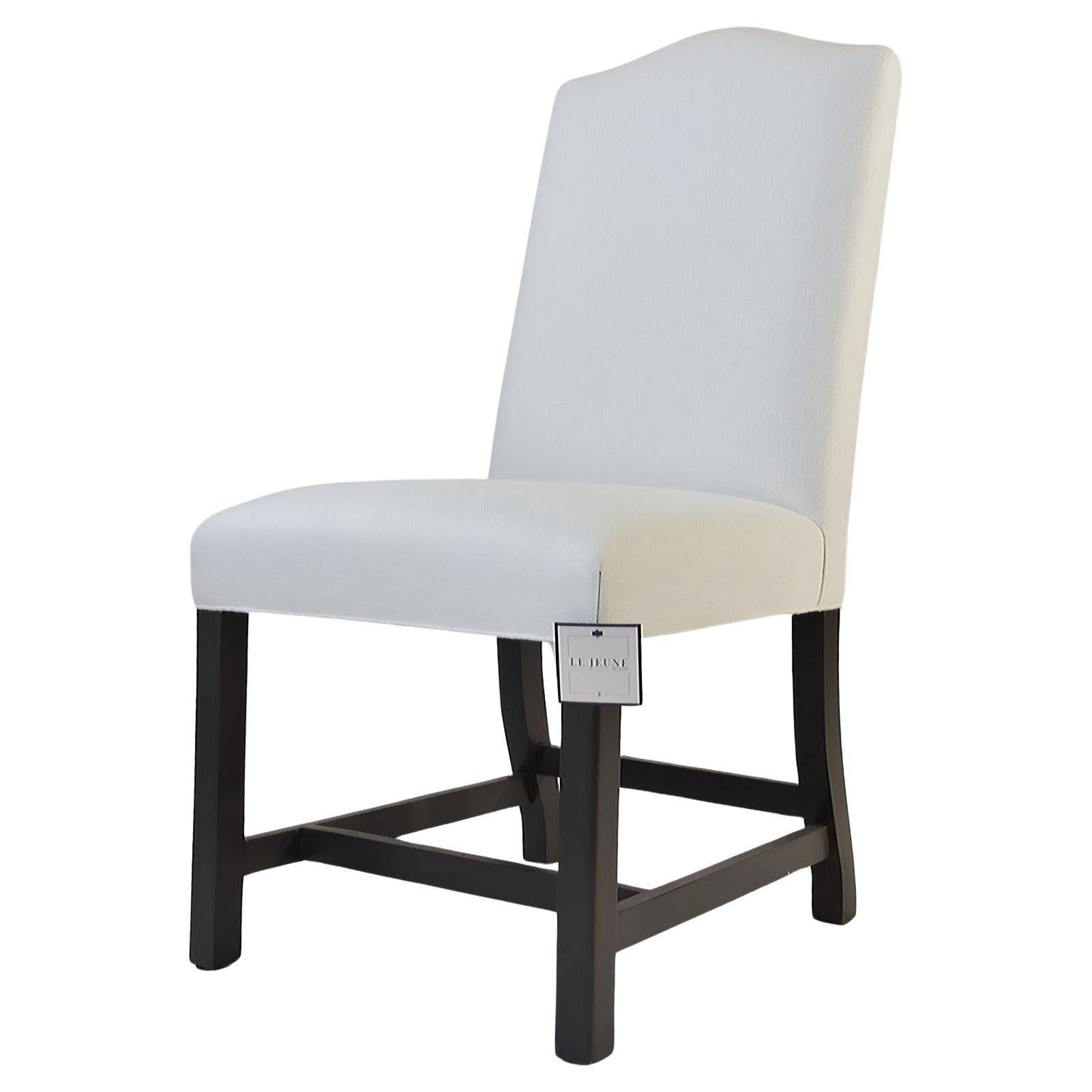 Le Jeune Upholstery Hampshire Armless Dining Side Chair DC1.923 Showroom Model For Sale