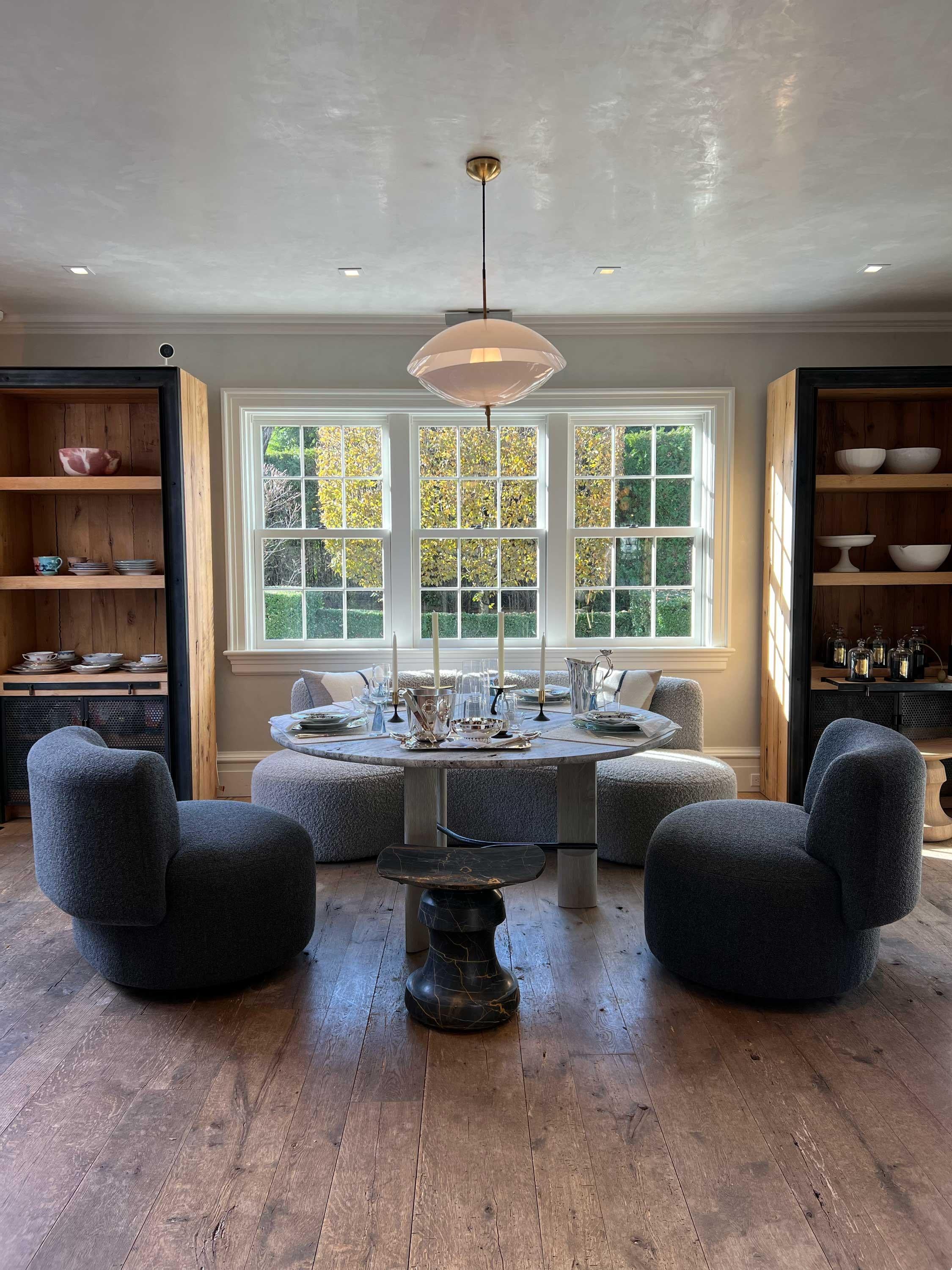The LEK Swivel Armchair by Christophe Delcourt for Collection Particuliere offers modern appeal and maximum comfort. Its elegant yet sturdy design is enhanced with a high-performing swivel feature, allowing full flexibility and quick repositioning.