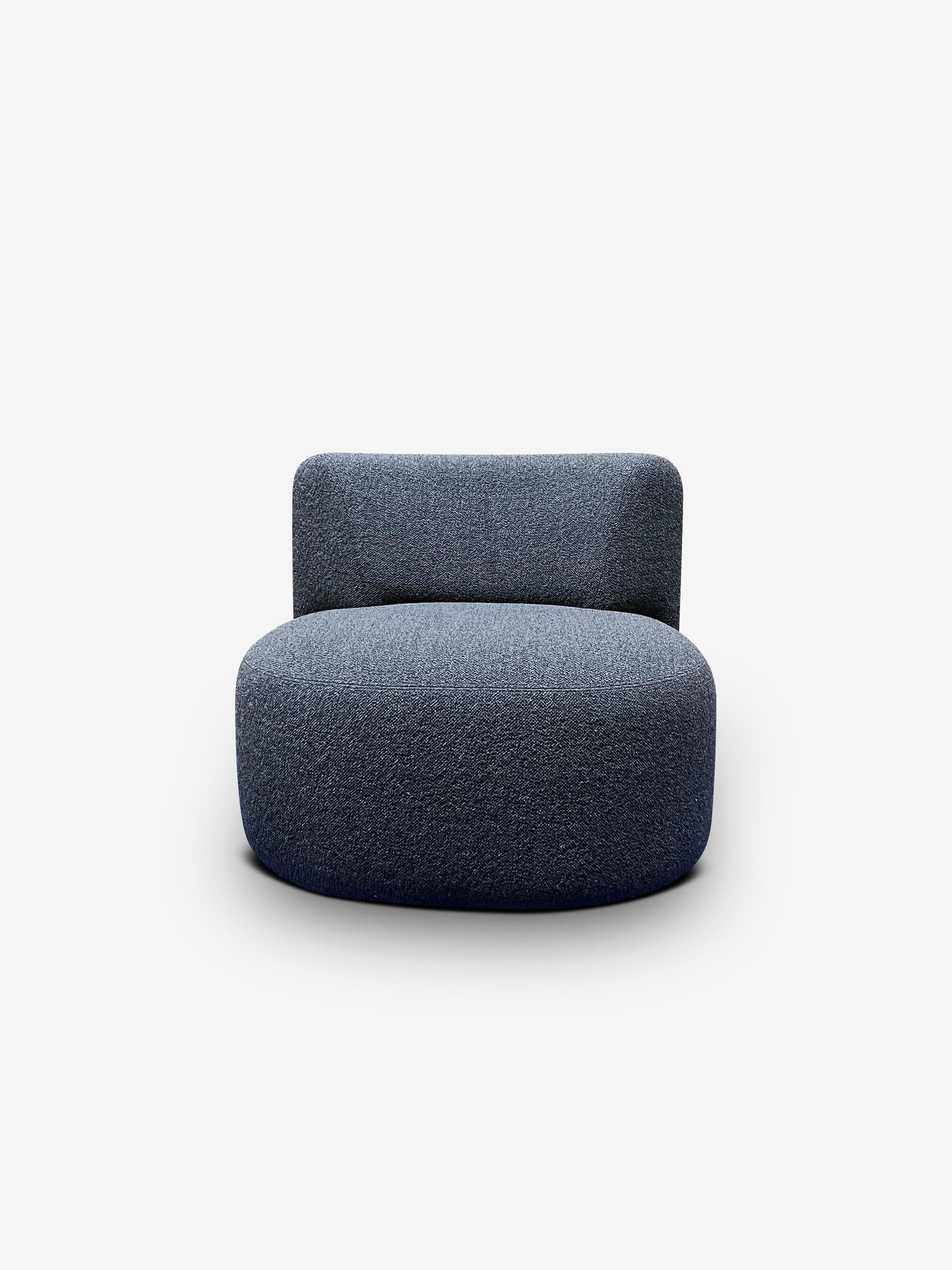 LEK Swivel Armchair in Edson Carbon by Christophe Delcourt In New Condition In Sag Harbor, NY