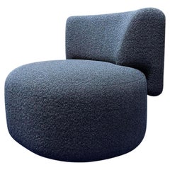 LEK Swivel Armchair in Edson Carbon by Christophe Delcourt