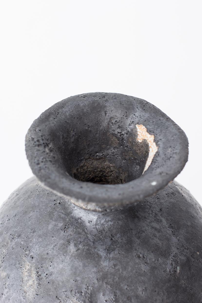 Glazed Lekytho Stoneware Vase by Raquel Vidal and Pedro Paz
