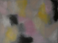 untitled pink, grey and yellow no. 1, Painting, Acrylic on Canvas
