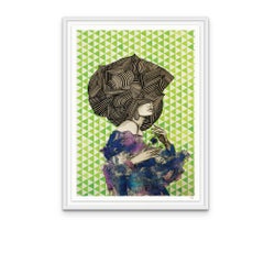 Musa Moderna - Impresión en pigmento de archivo - Contemporáneo - Abstracto Geométrico