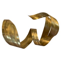 Lela  Katzen Biomorphic sculpture in etched brass..