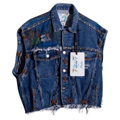 Lela riz denim jacket with studs