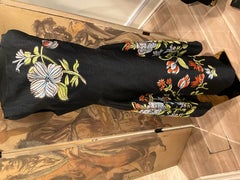 Lela Rose - Robe à fleurs noires