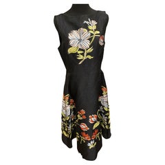 Lela Rose - Robe à fleurs noires