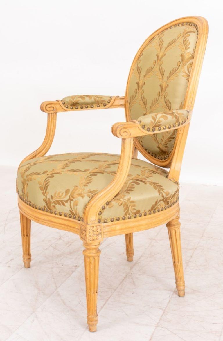 Upholstery Lelarge Louis XVI Beechwood Fauteuil, 1770s