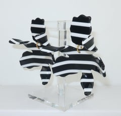 Lele Sadoughi Black & White Resin 'Lily' Earrings
