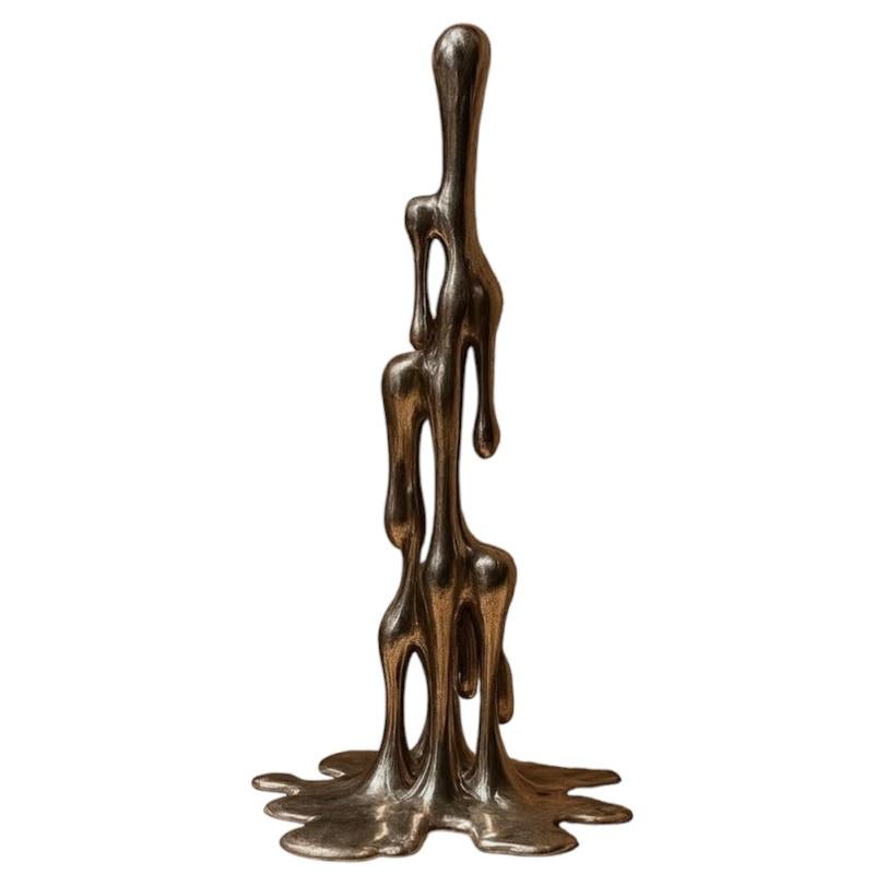 Lele Unique Candelabra & Censer in Steel by Andres Monnier For Sale