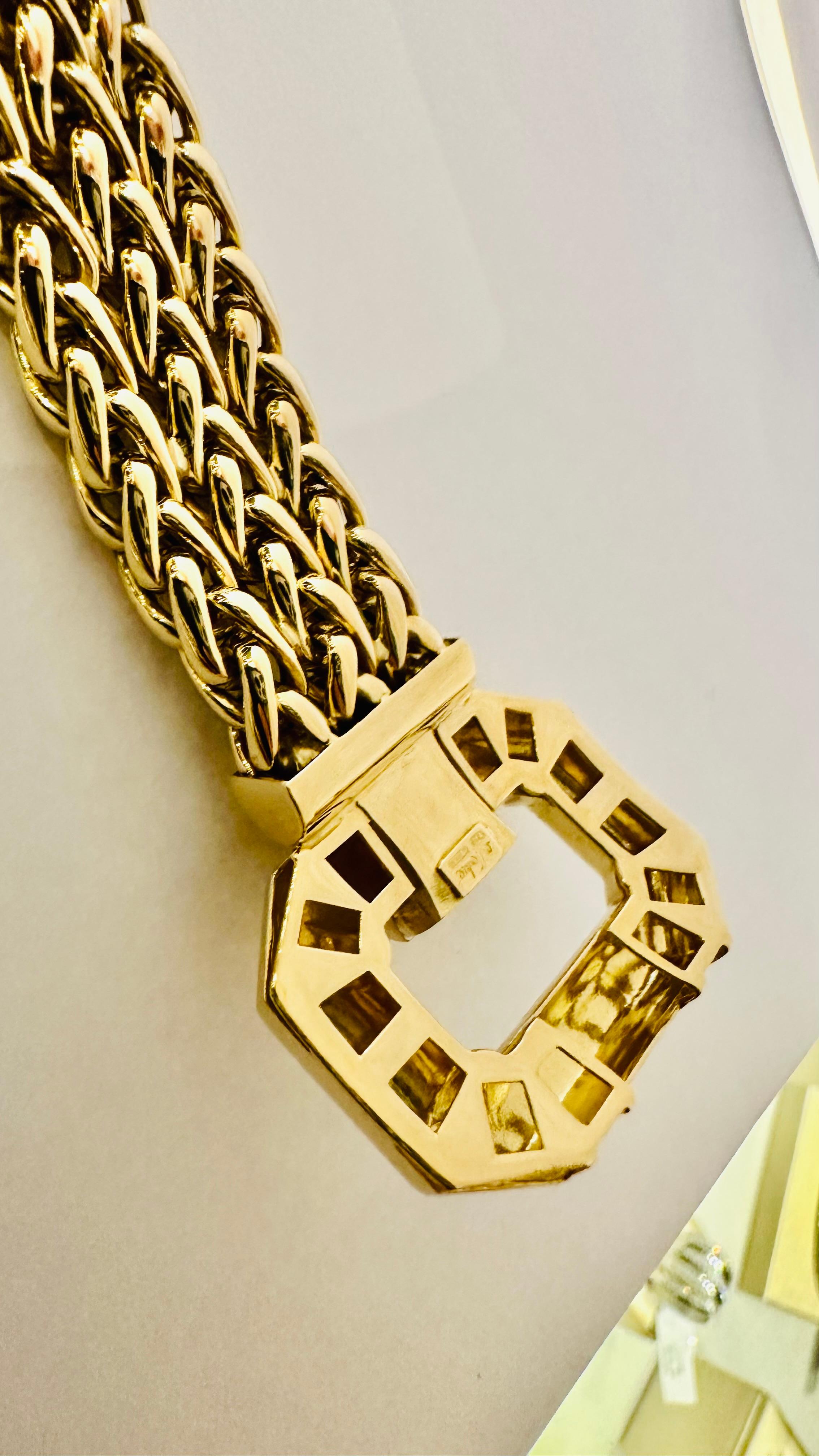 L'élégance tissée de l'or bicolore 18 carats en vente 8