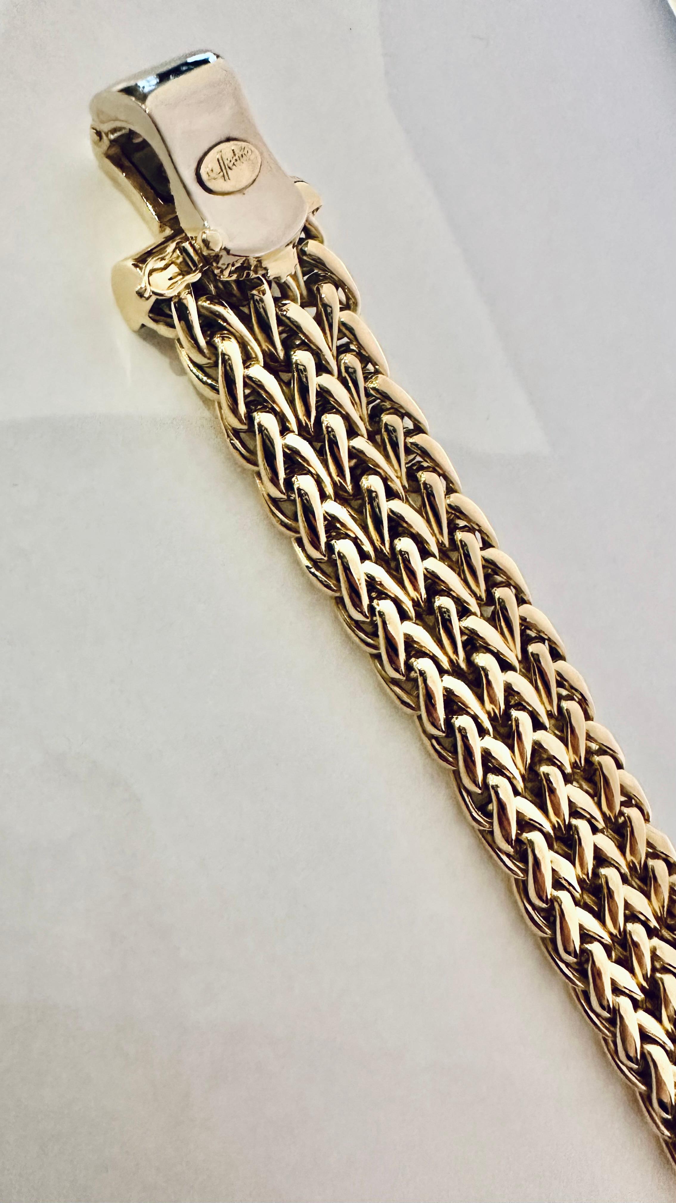 L'élégance tissée de l'or bicolore 18 carats en vente 11