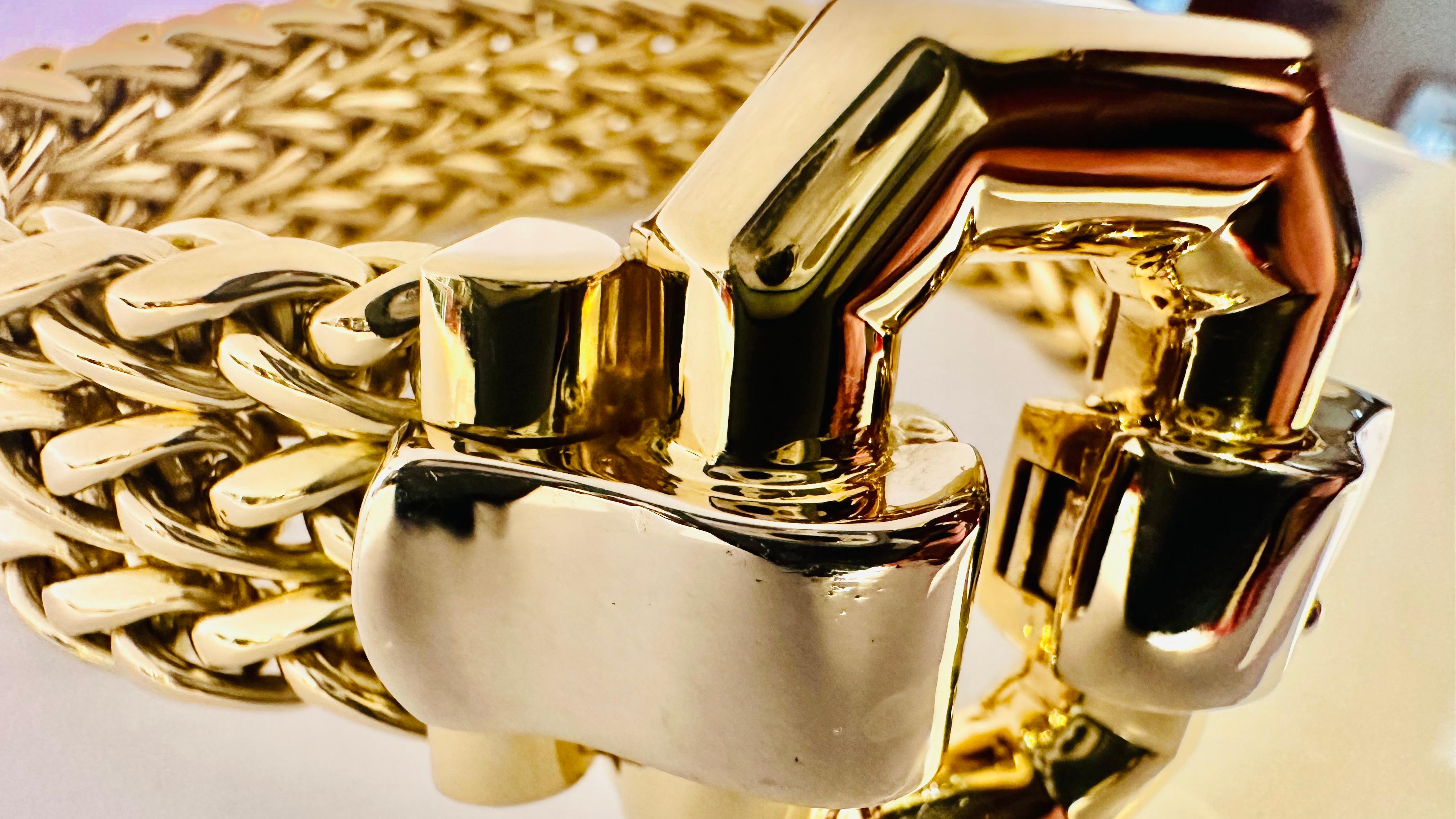 L'élégance tissée de l'or bicolore 18 carats Neuf - En vente à Guidizzolo, IT