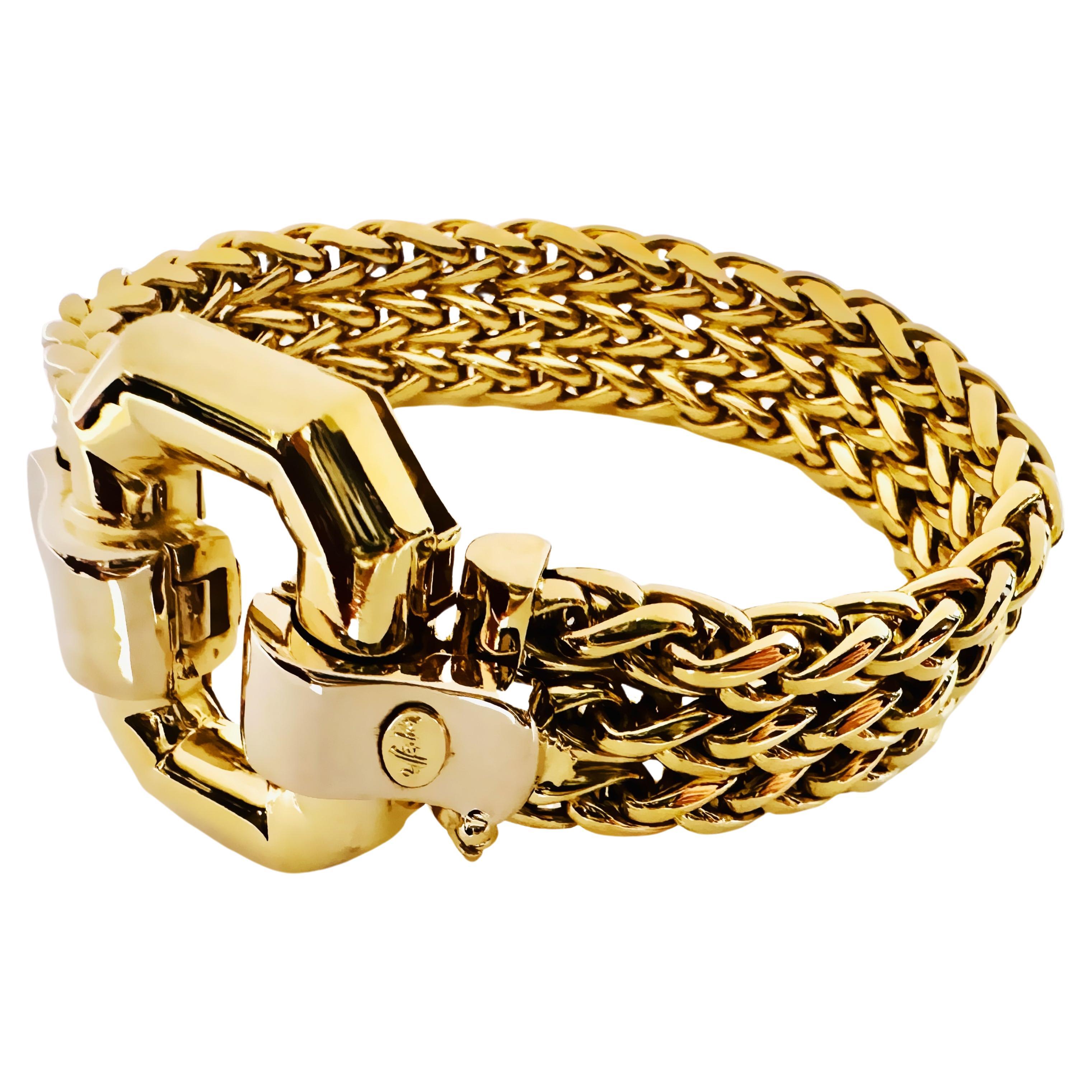 L’eleganza intrecciata dell’oro 18 kt bicolore