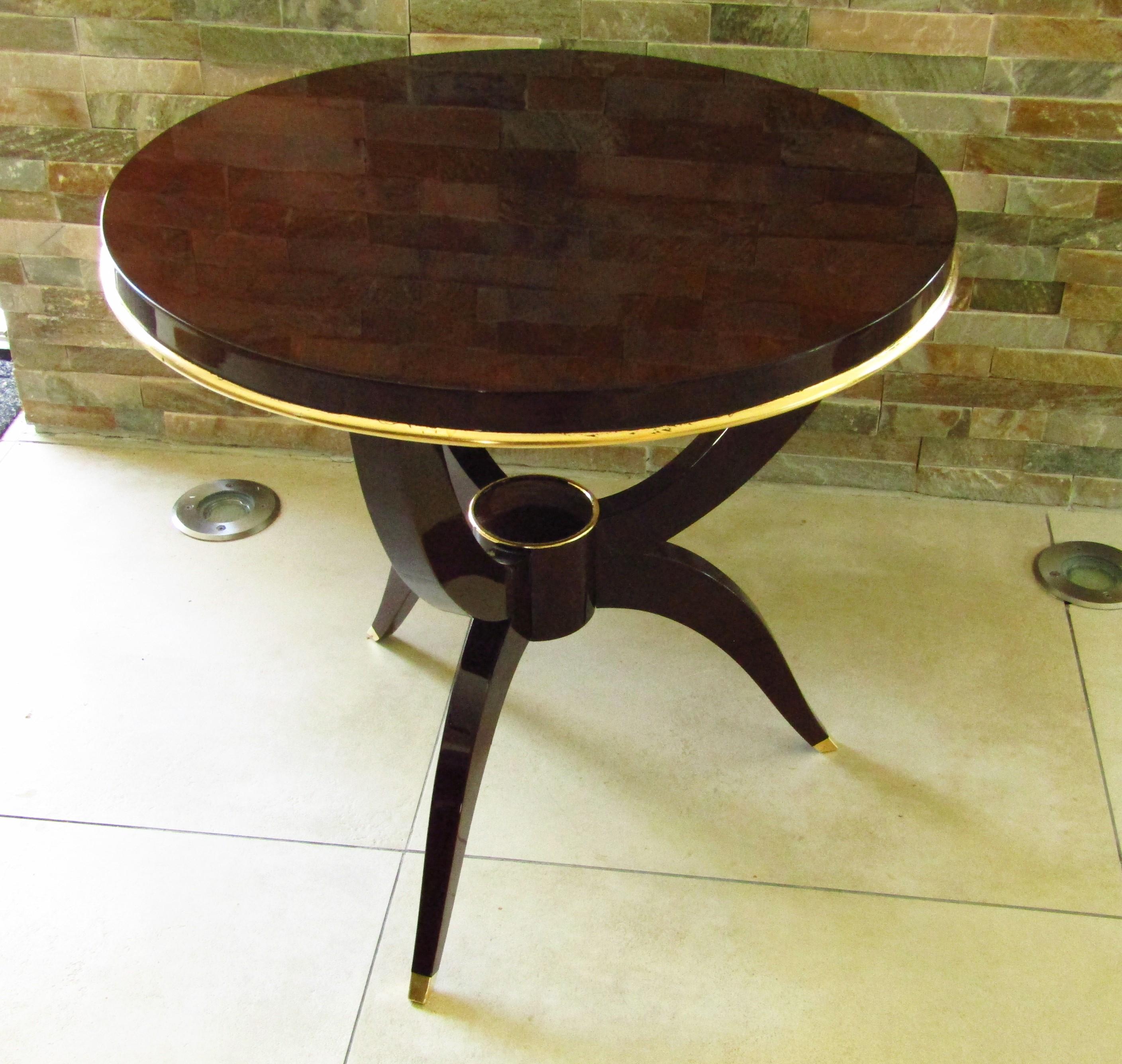Mid-20th Century Leleu Attributed Art Deco Side Table, France, 1930