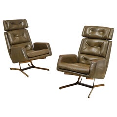 LeLeu Deshays Armchairs, France, 1960's