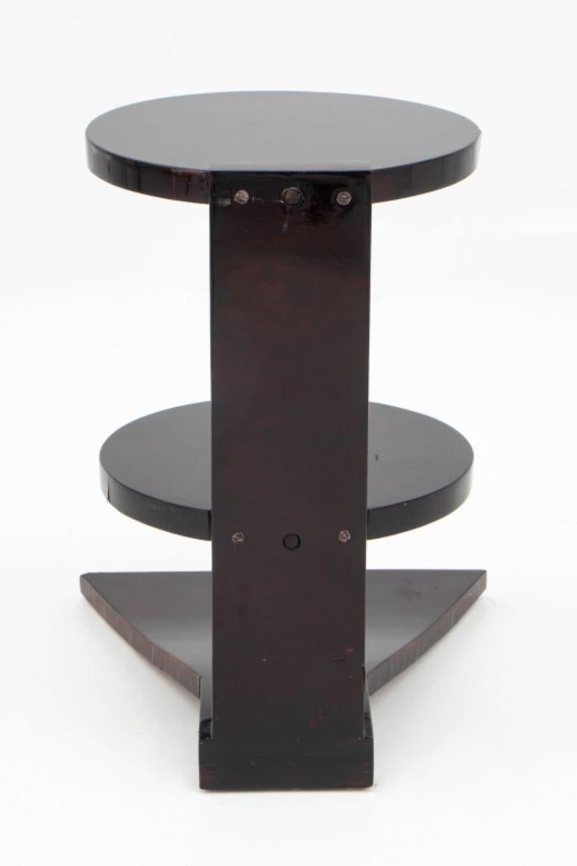 Table d'appoint Art Déco à 2 niveaux en bois de rose de style Leleu Bon état - En vente à Astoria, NY