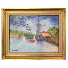 Lelia Pissarro "Le Port De Taumeck En France" Circa 1987