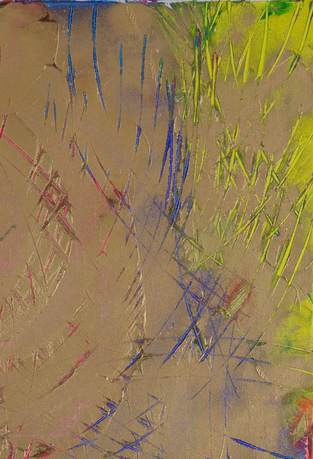 Charlotte de oro de Lélia Pissarro - Abstracto contemporáneo en venta 1