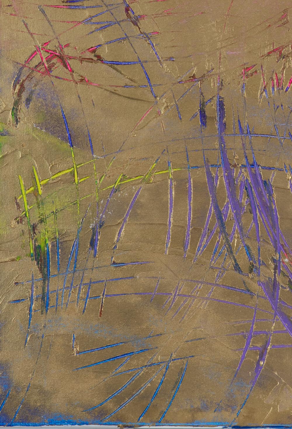Charlotte de oro de Lélia Pissarro - Abstracto contemporáneo en venta 2