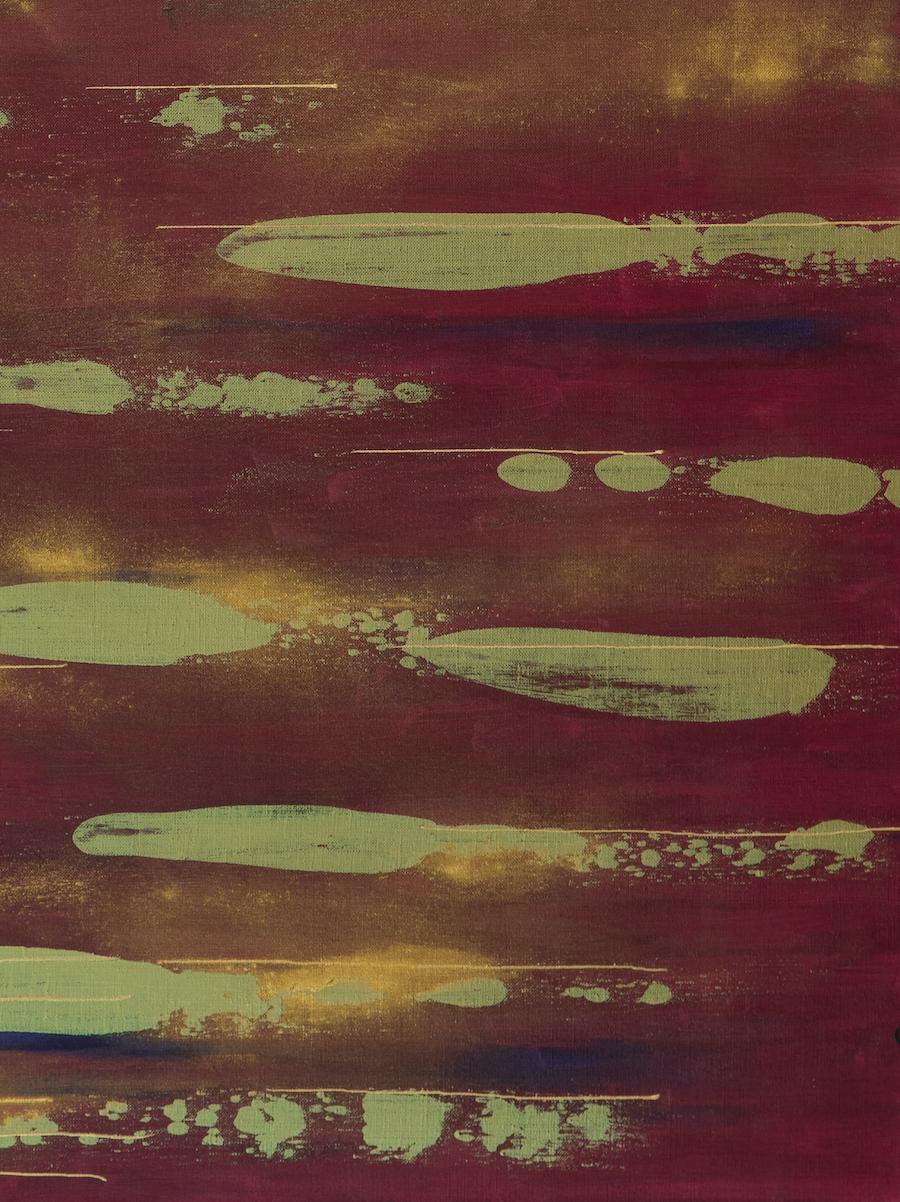 Llia Pissarro - « Art meets something but We're not Quite Sure What it is » (Llia Pissarro : l'art rencontre quelque chose, mais nous ne sommes pas sûrs de ce que c'est) - Abstrait Painting par Lelia Pissarro