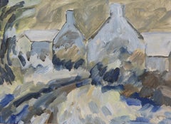 Bleu Ciel, Hommage à Laurence by Lélia Pissarro - Oil on paper