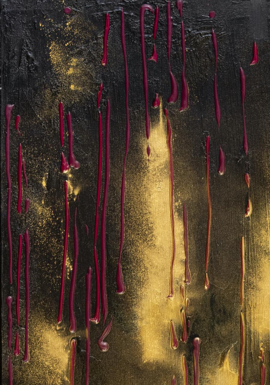 Les rêves deviennent réalité par Lélia Pissarro - Peinture contemporaine abstraite, Technique mixte - Abstrait Painting par Lelia Pissarro