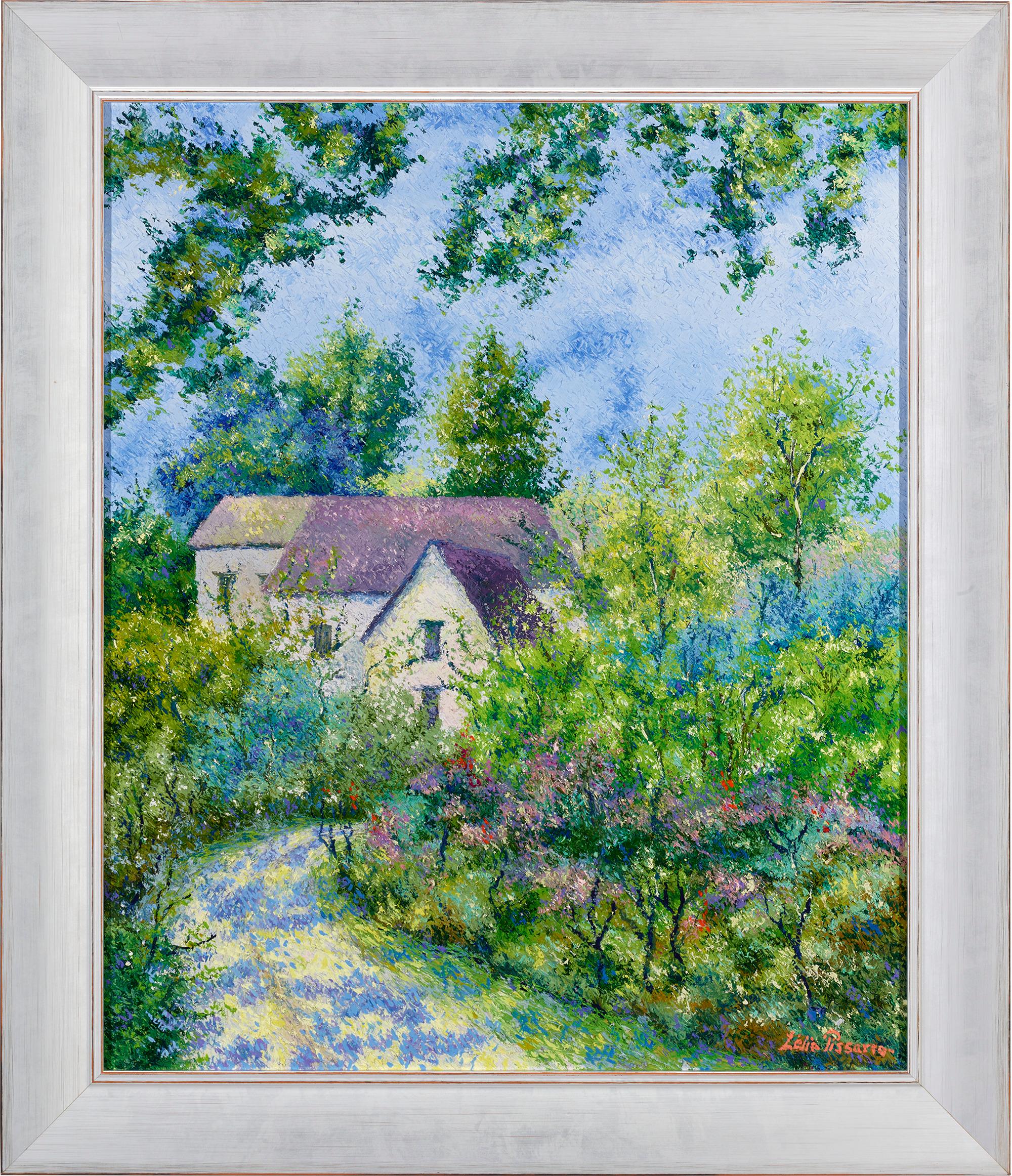 Empedocles' Village - Painting by Lelia Pissarro