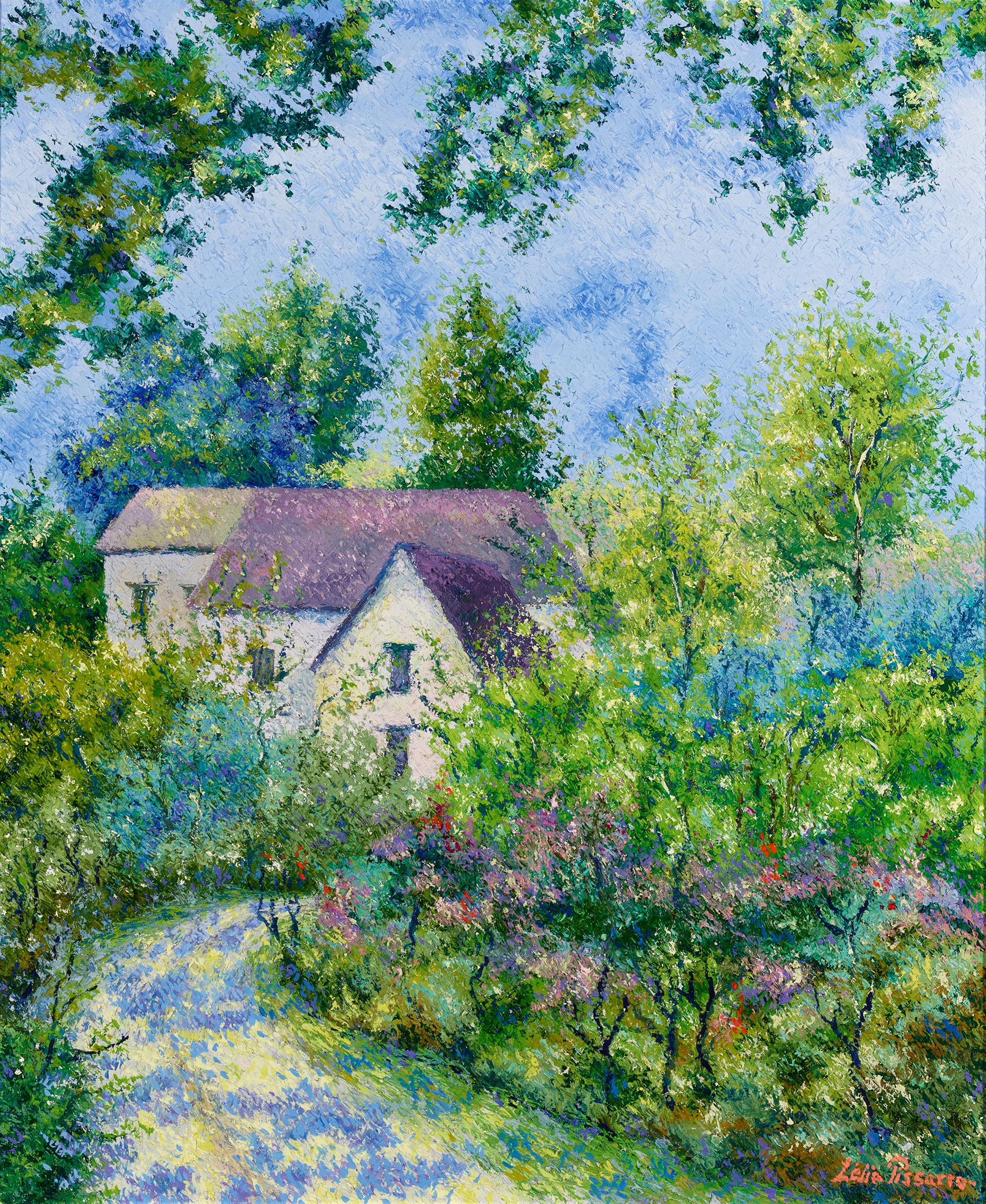 Lelia Pissarro Landscape Painting - Empedocles' Village