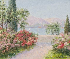 Lelia Pissarro - Le jardin de Lysou à Monaco by Lélia Pissarro - Oil Painting, Landscape Le jardin de Lysou à Monaco by Lélia Pissarro - Oil Painting, Landscape