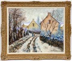 Lélia et Lyora - Rêve pour l'hiver by Lélia Pissarro - Figurative painting