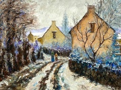 Lélia et Lyora - Rêve pour l'hiver by Lélia Pissarro - Figurative painting