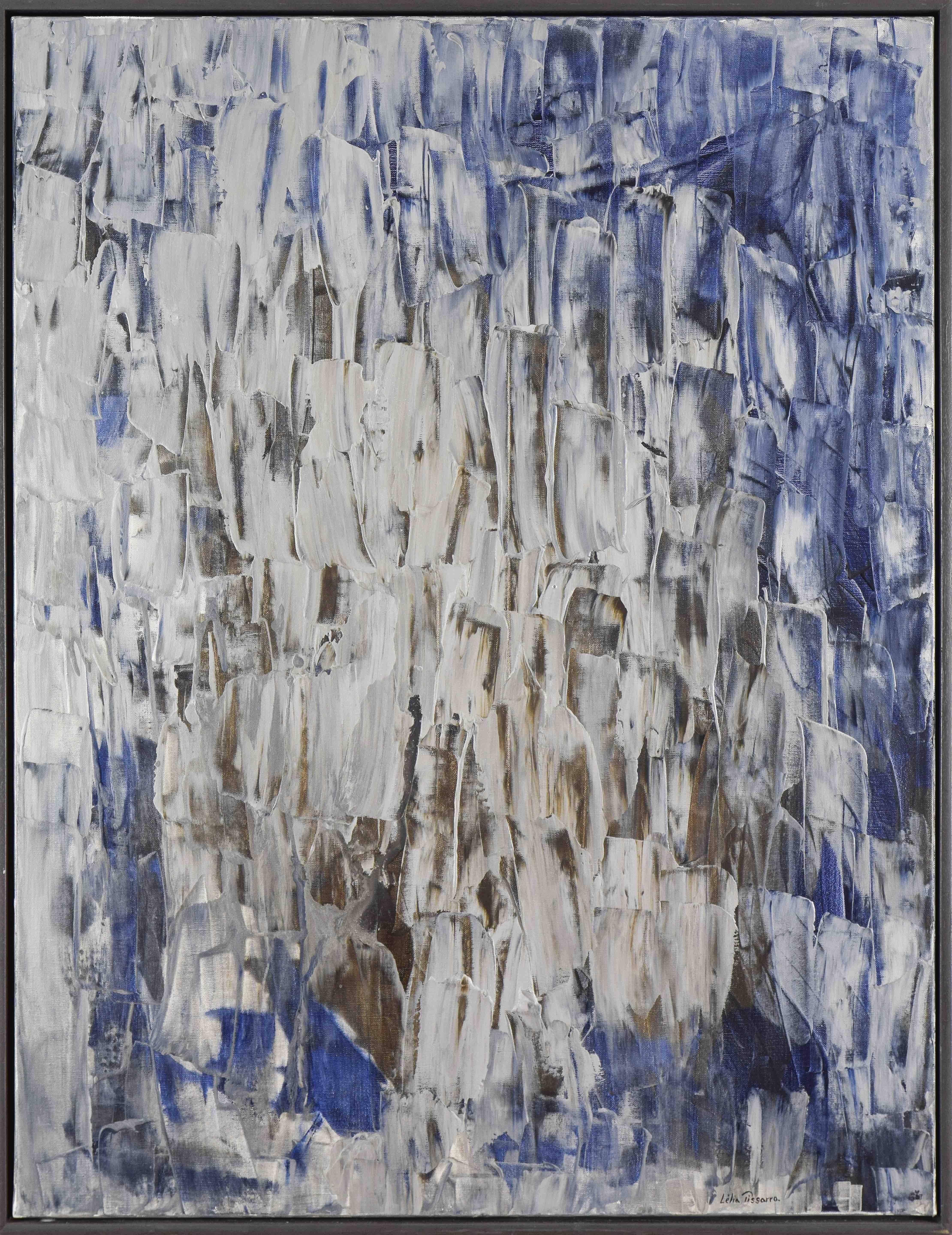 Liberté Interdite by Lélia Pissarro - Cuadro abstracto de artista contemporánea - Painting Abstracto de Lelia Pissarro