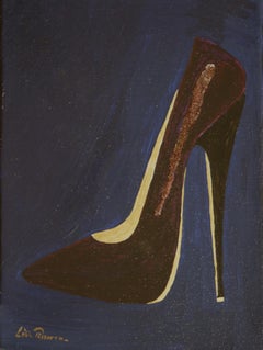 Stiletto 1 by Lélia Pissarro - Contemporary shoe painting