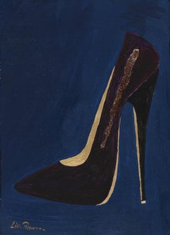 Stiletto 1 by Lélia Pissarro - Contemporary shoe painting