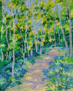 Tinkerbell is hiding by Lélia Pissarro - Oil painting, Figurative, Nature, Art