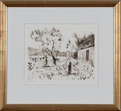 Charlotte and Amalia by Lélia Pissarro - Etching