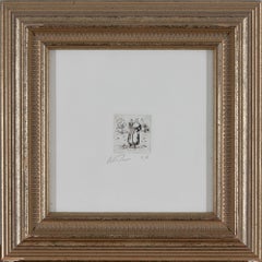 Mère et enfant by Lélia Pissarro - Etching