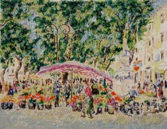 Series - Market in Provence by Lélia Pissarro, Serigraph