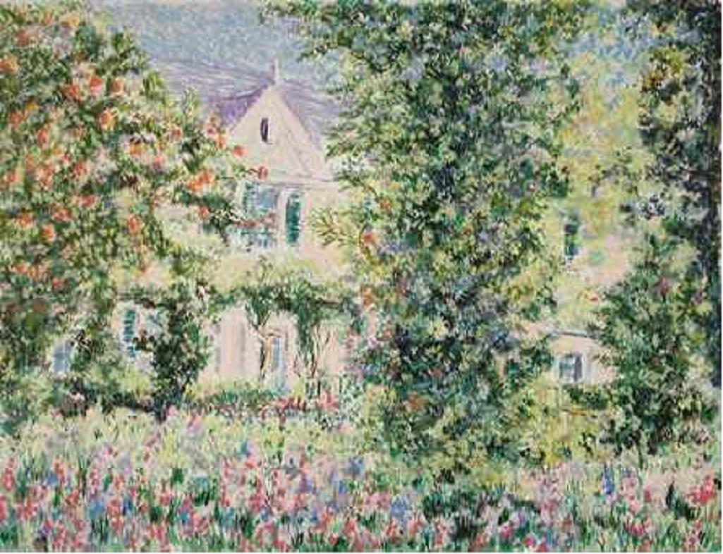 Lelia Pissarro Print – Serie - Das Haus von Monet von Lélia Pissarro - Siebdruck