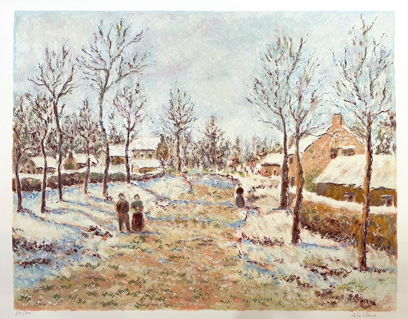 The Four Seasons - Winter by Lélia Pissarro - Serigraph - Print by Lelia Pissarro