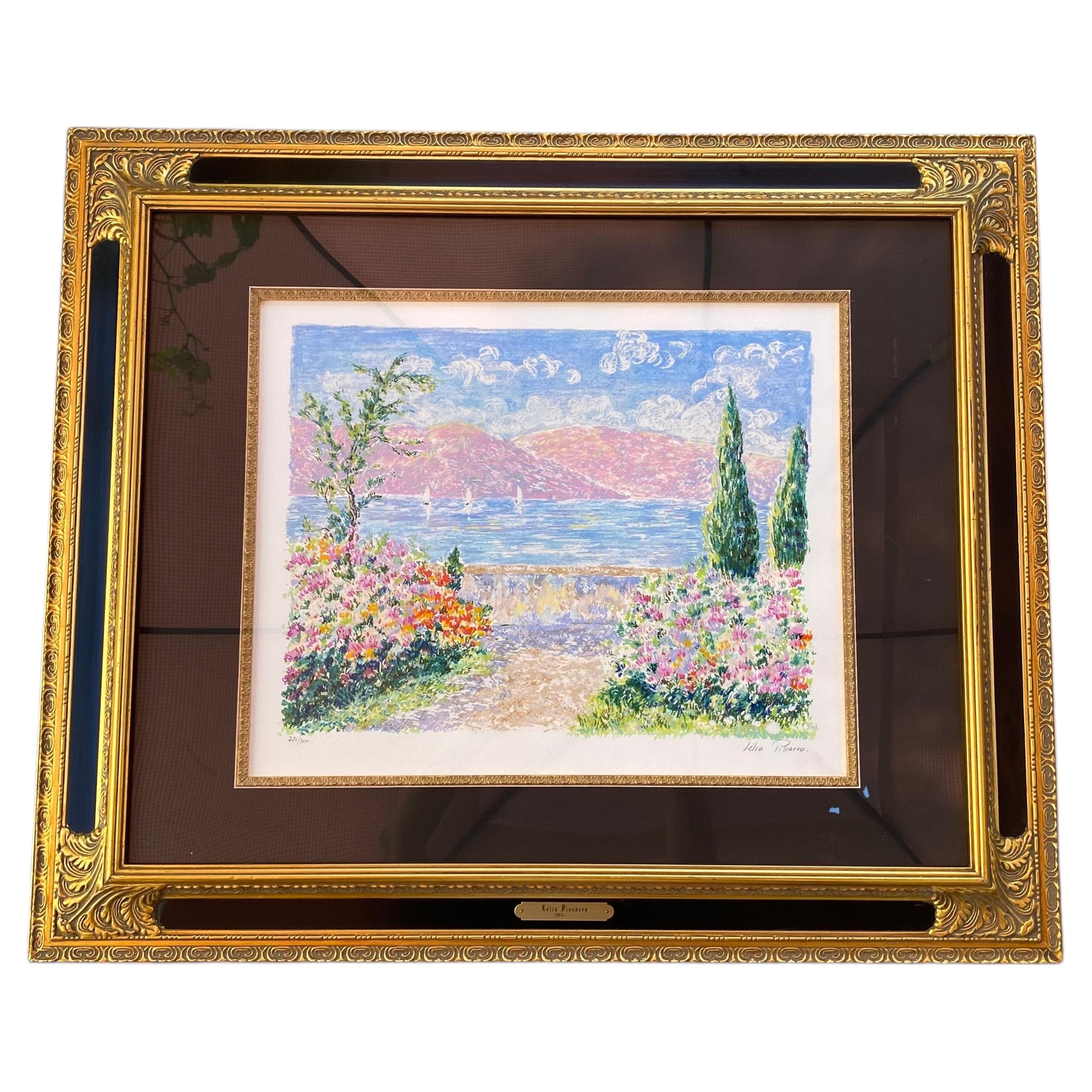 Lelia Pissarro “Sud della Francia” – Serigrafia in edizione limitata, firmata, incorniciata