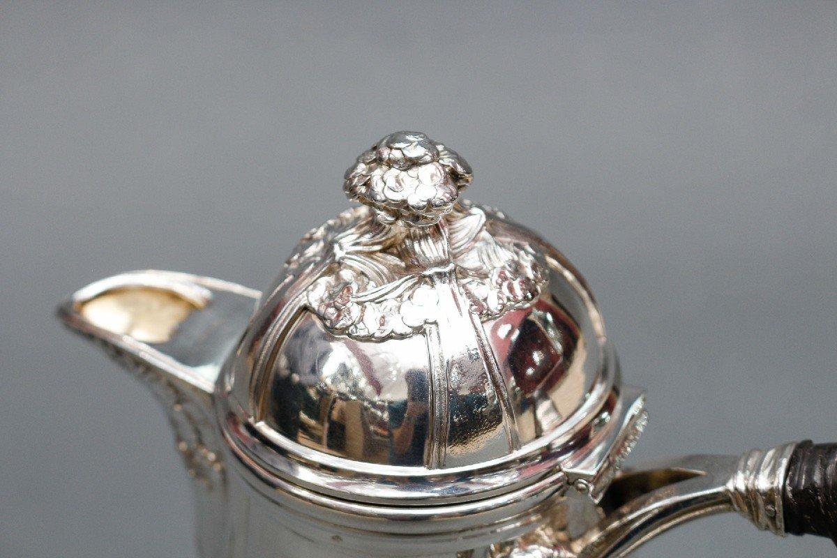 Lelièvre (eugène-alfred) – tiffany solid silver coffee pot circa 1880 art nouvea For Sale 1