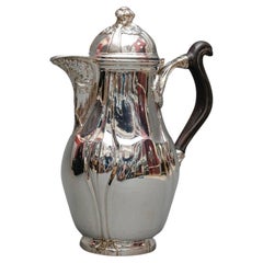 Lelièvre (eugène-alfred) - tiffany kaffeekanne aus massivem silber um 1880 art nouvea