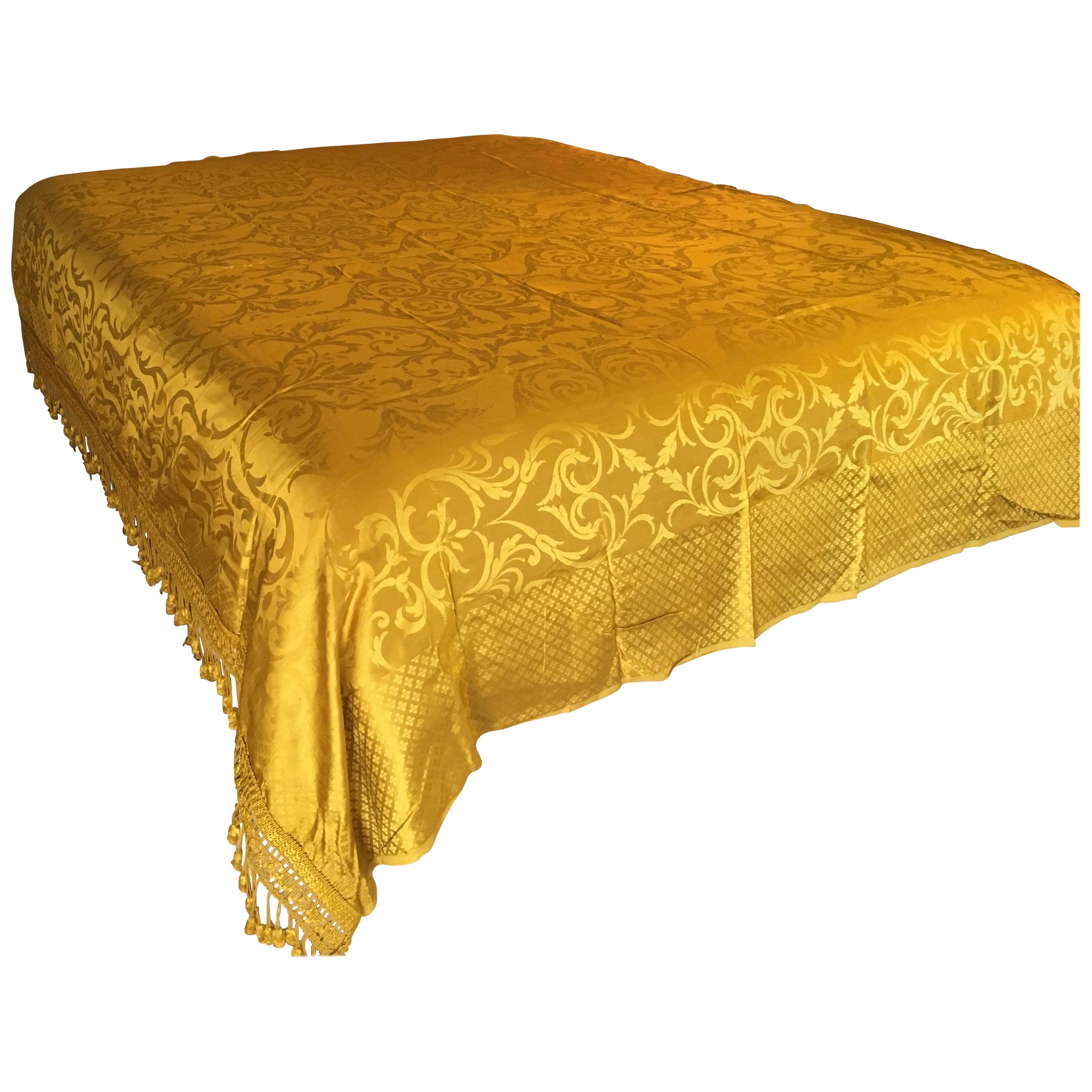 Lelievre French Bed Throw or Bedspread, Baroque Pattern at 1stDibs