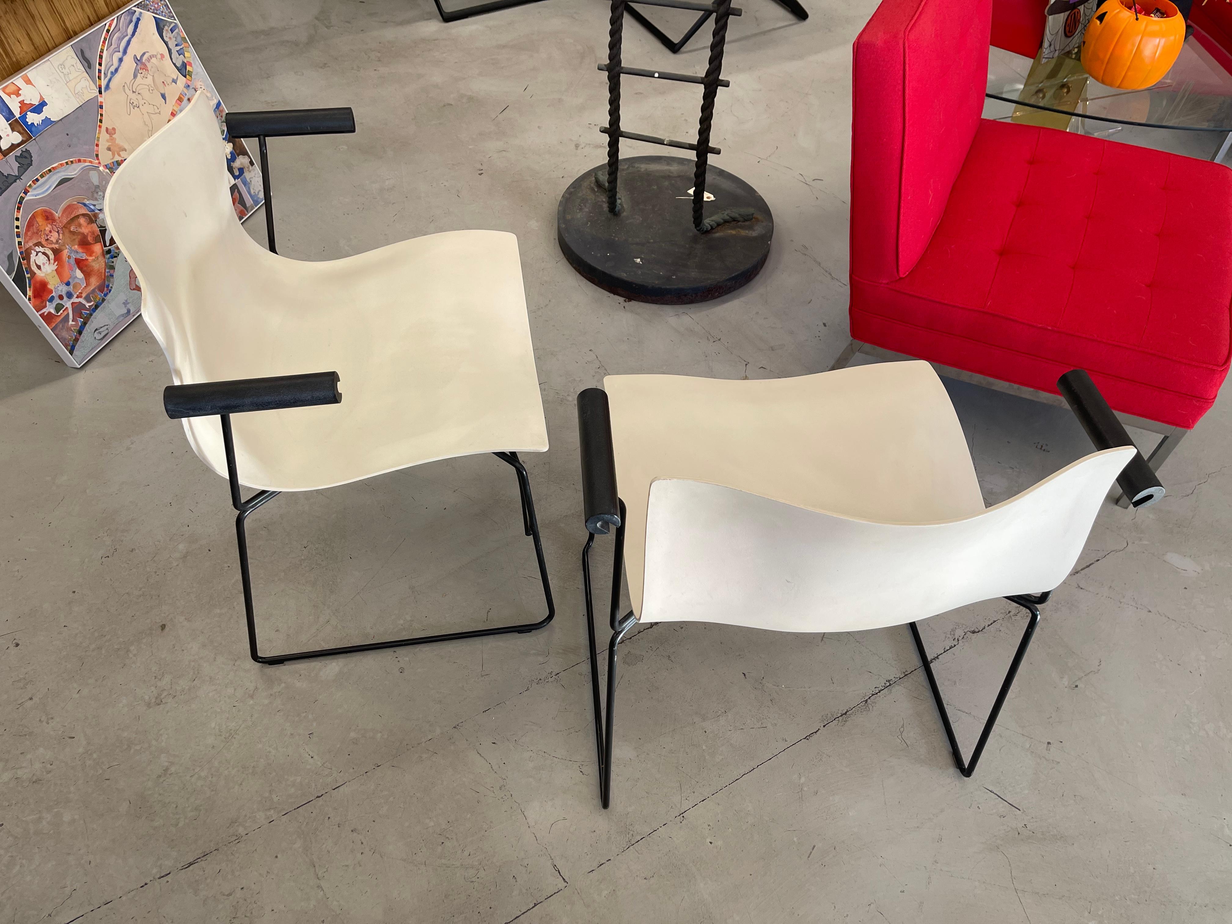 Machine-Made Lella and Massimo Vignelli for Knoll Handkerchief Chairs